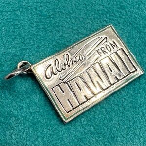 Tiffany & Co. Silver 'Aloha from Hawaii' Postcard Charm